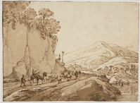 Q+ 069
<br/>
Berglandschap met herders
<br/>
<em>Hackaert, Jan (1628-1685/1705)</em>